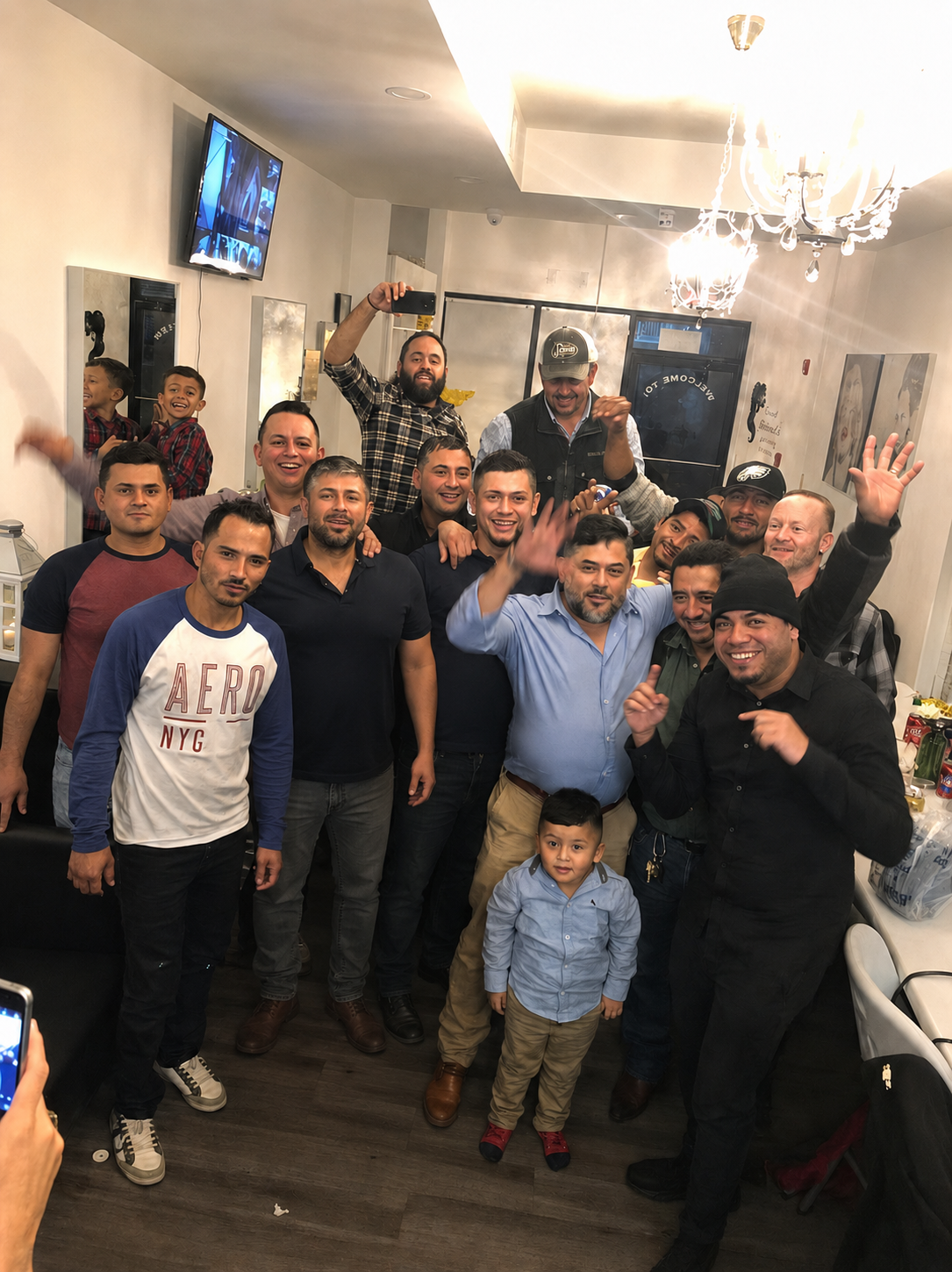 The Paiz Builders crew and family celebrating together
